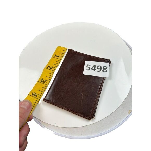 Vintage Brown faux Leather Bi-Fold Wallet - Picture 7 of 8